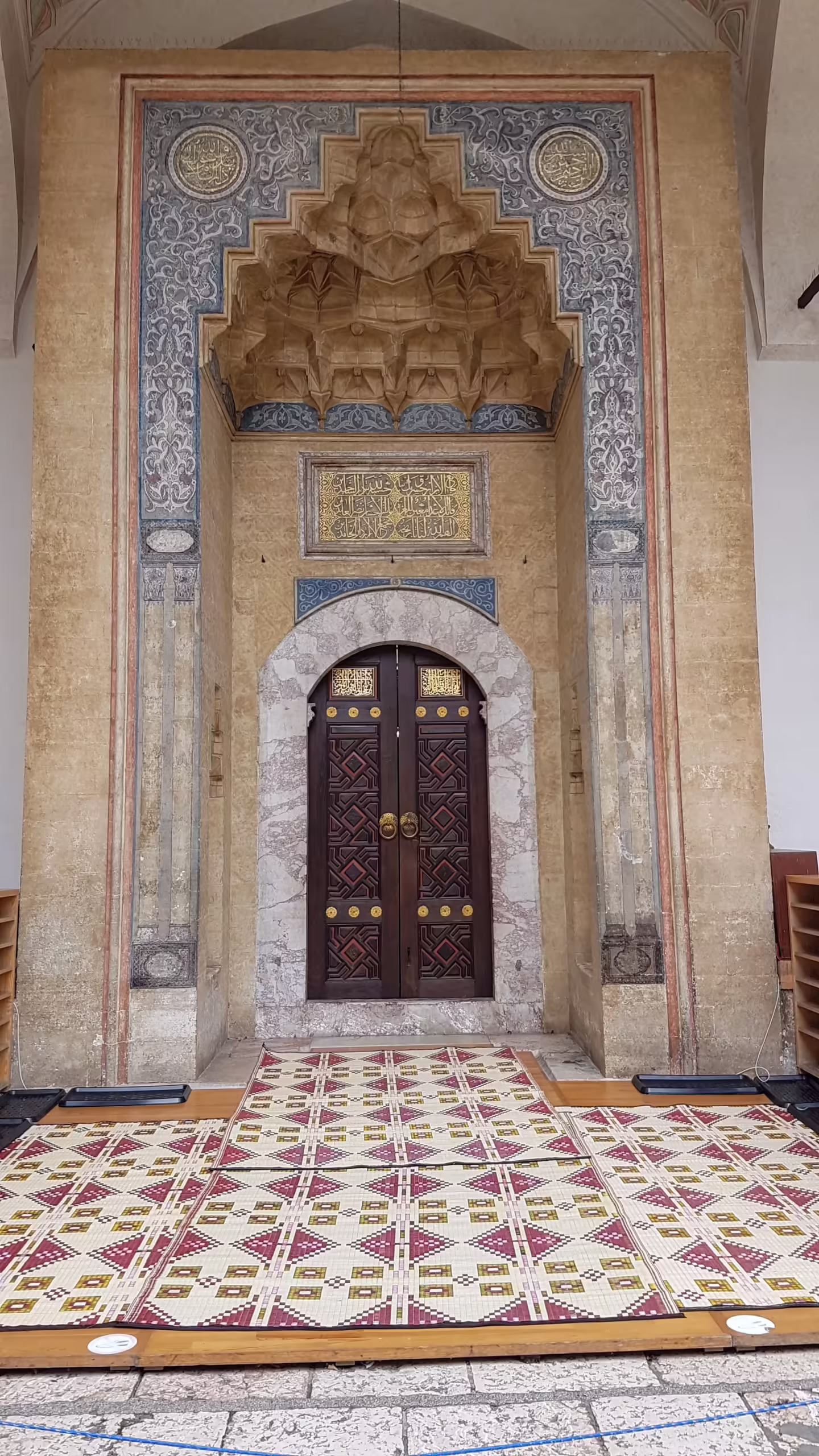 Entrance to Gazi Husrev-beg Mosque in Sarajevo, Bosnia and Herzegovina