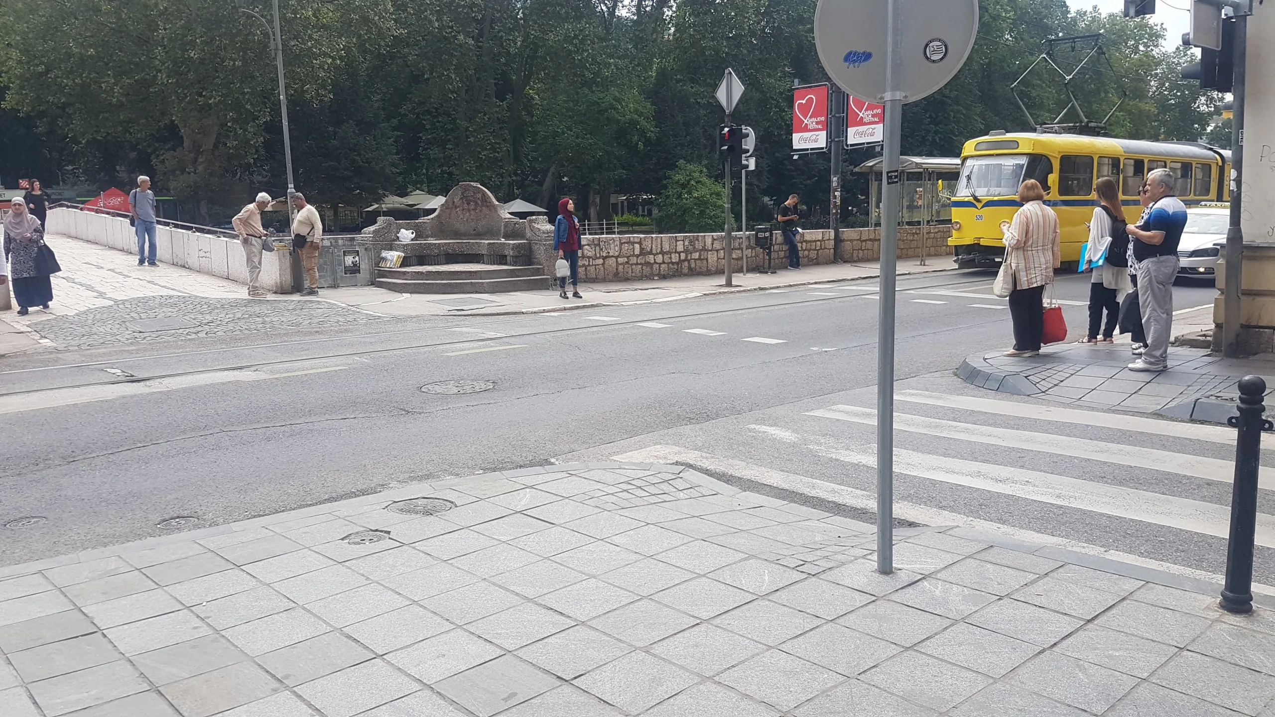 The exact location where Gavrilo Princip assassinated Archduke Franz Ferdinand, Sarajevo.