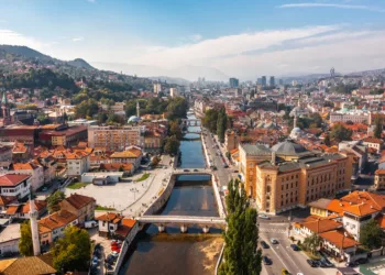 View of Sarajevo landscape