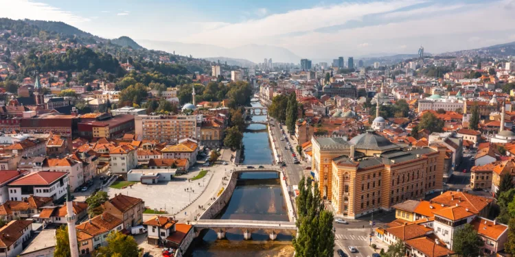 View of Sarajevo landscape