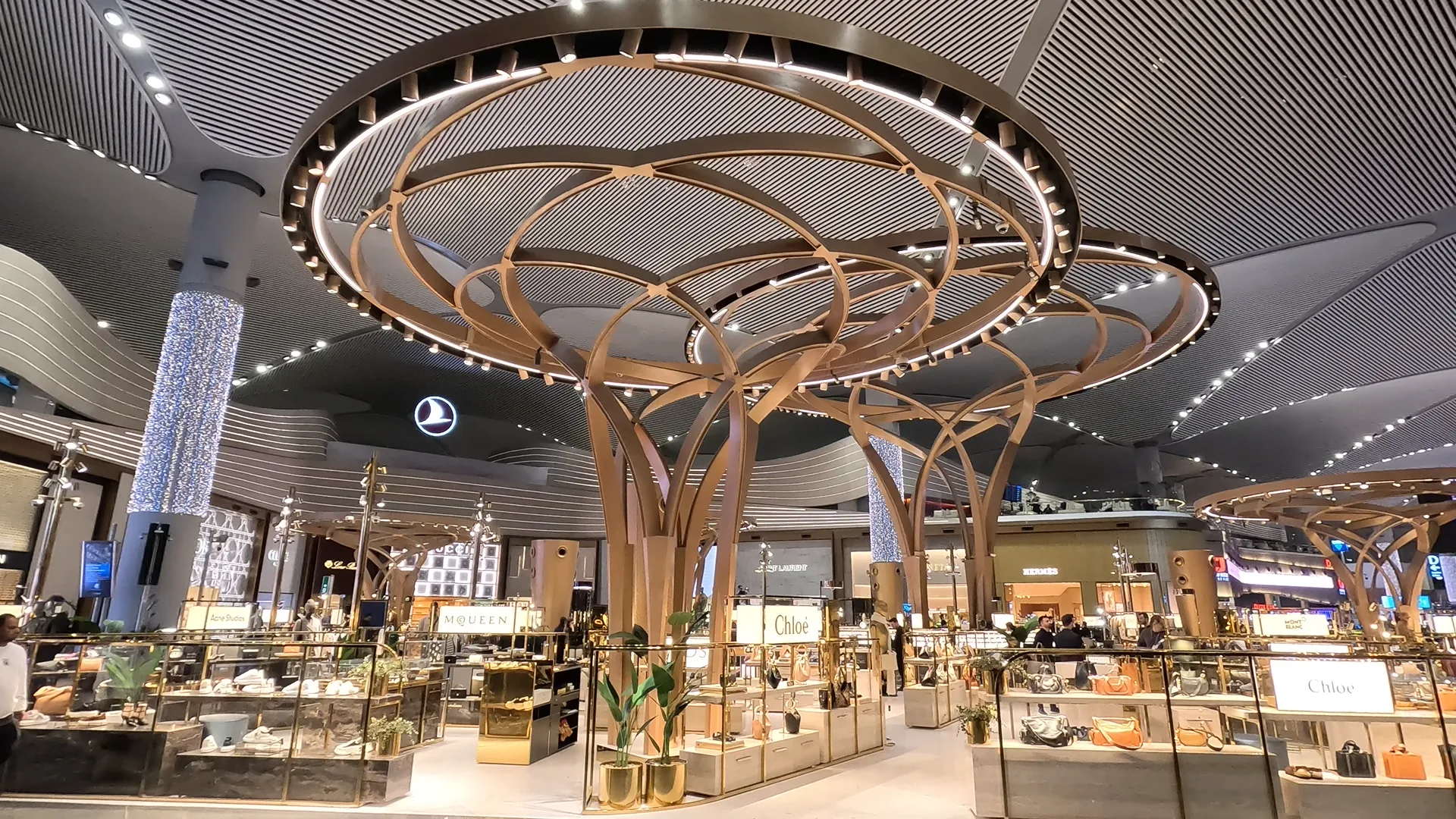Luxury brand outlets selling luxury items at Istanbul Airport