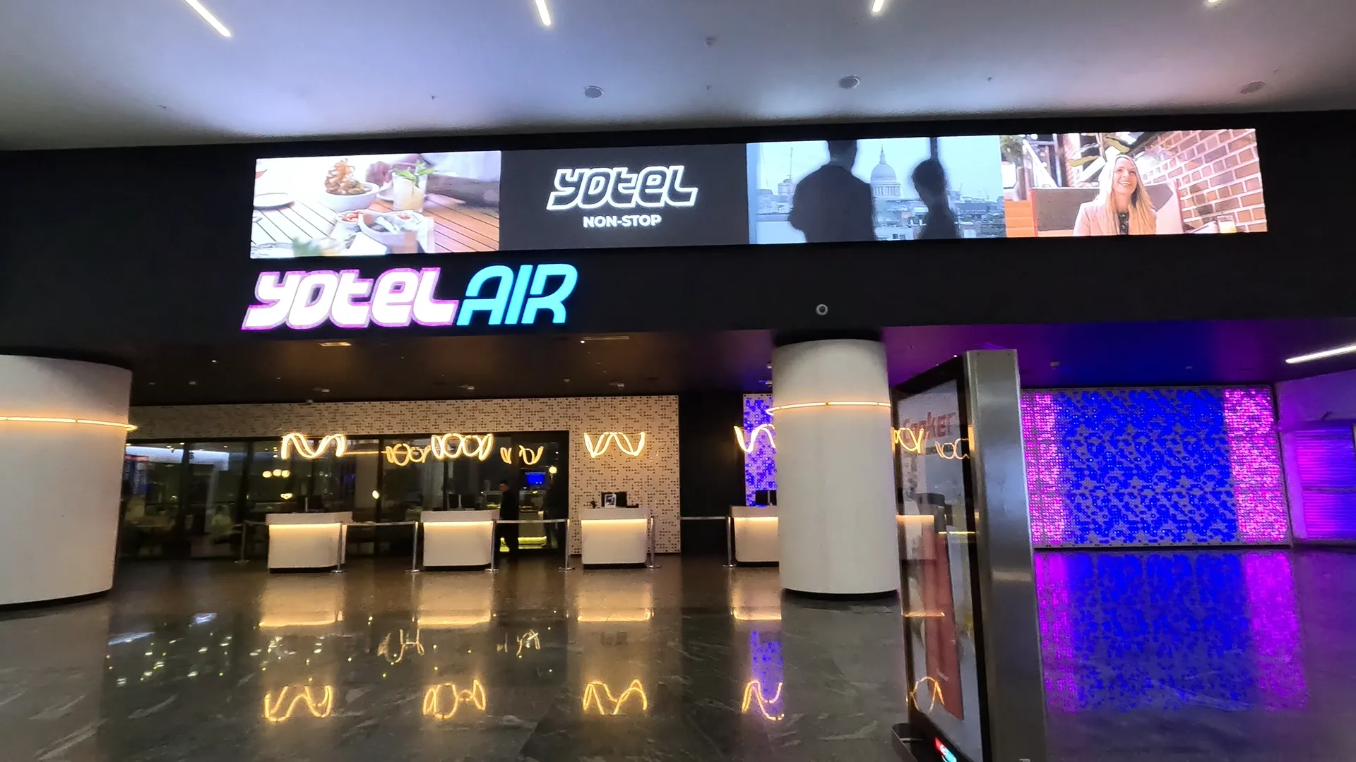 Entrance to YotelAir airside hotel at Istanbul Airport