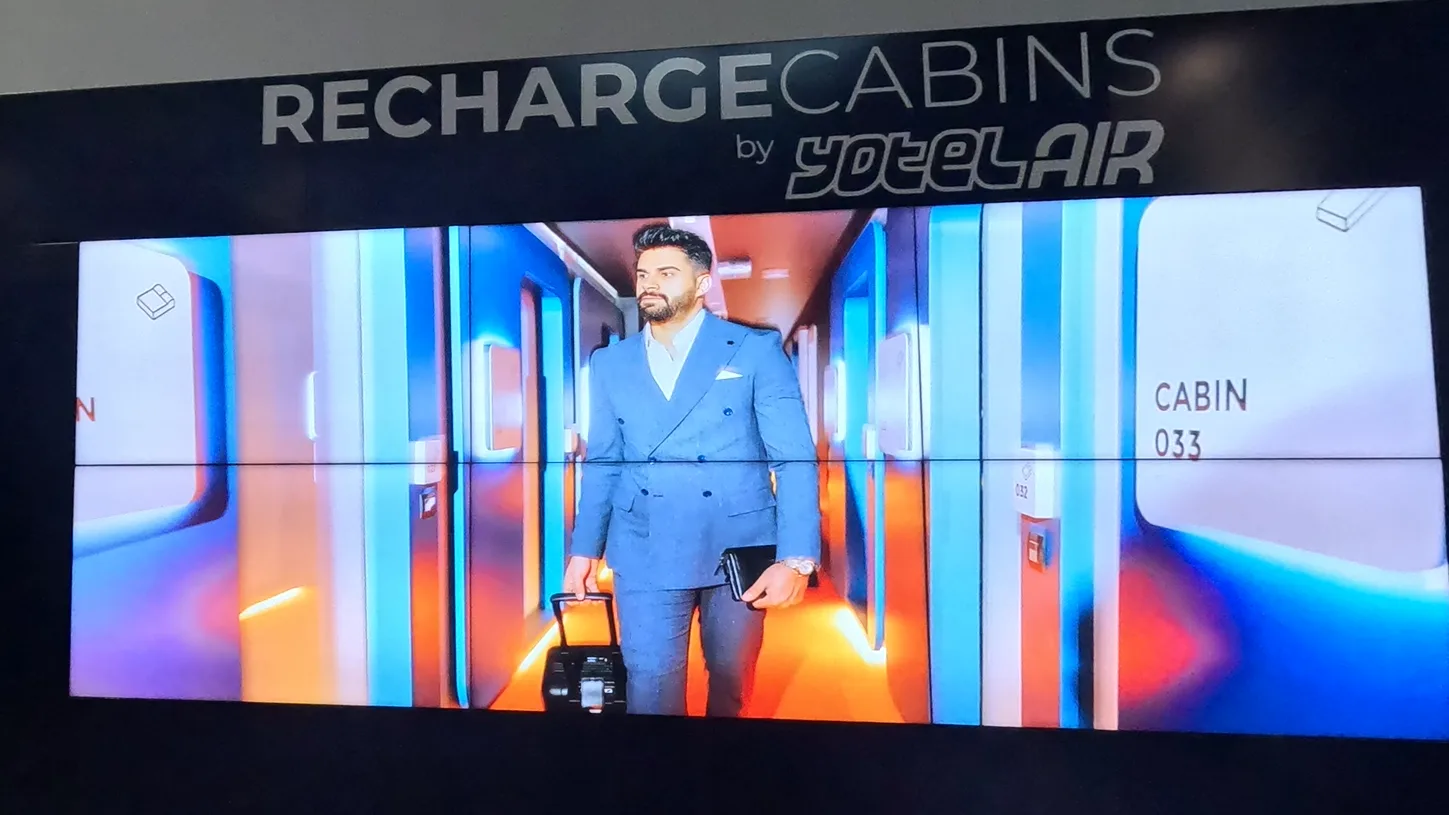 YotelAir Istanbul Aiport recharge cabins