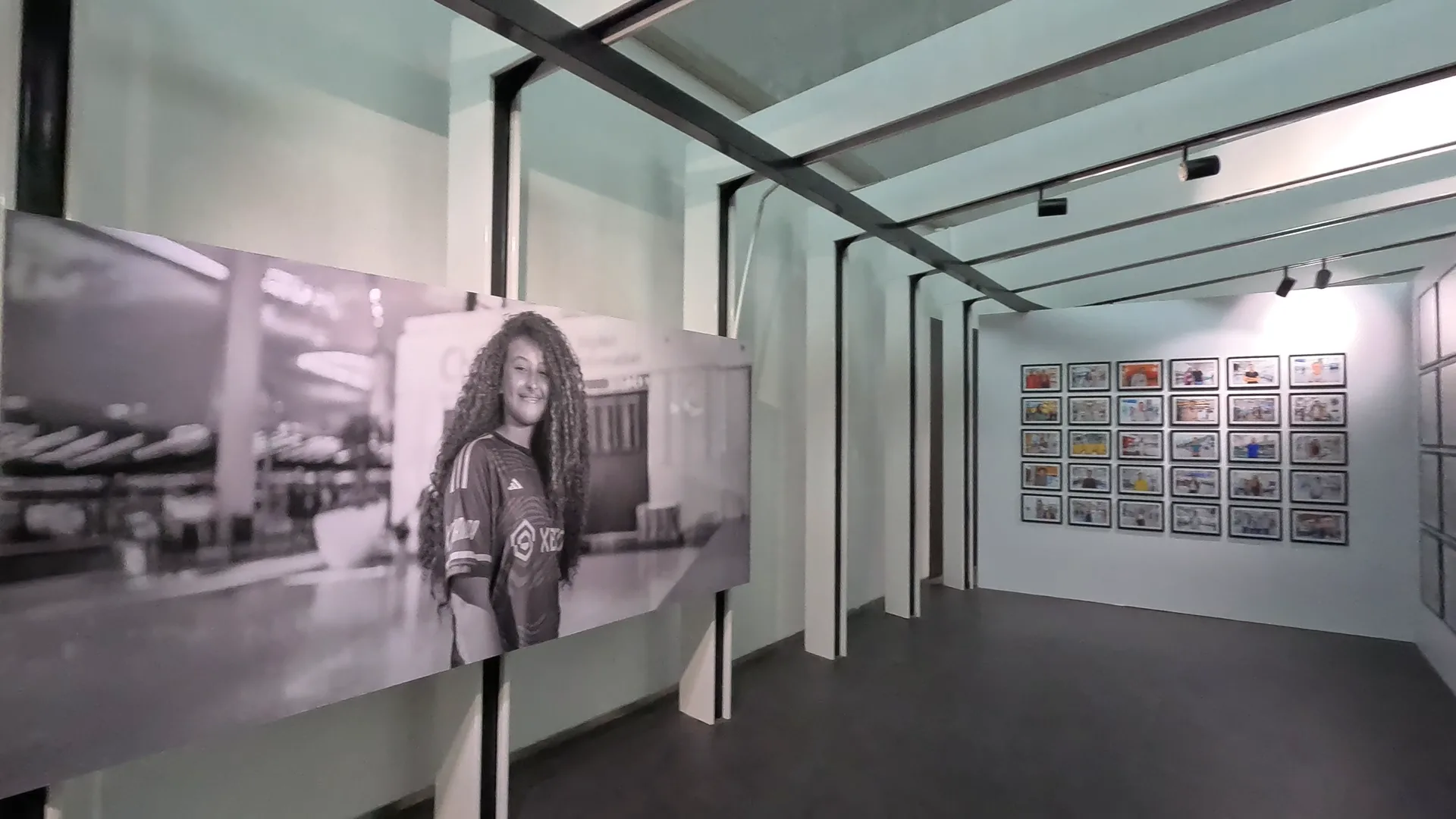 Various portrait photos of passengers who've passed through Istanbul Airport, as part of the “The Faces of İGA / I Am Where I Stand” exhibition.